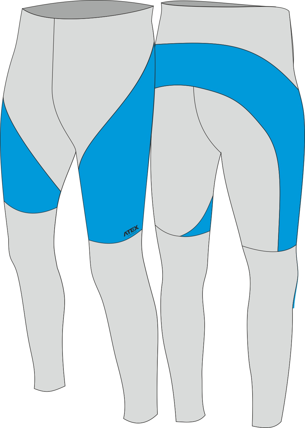 Cyklistické kalhoty dlouhé, rozšířené